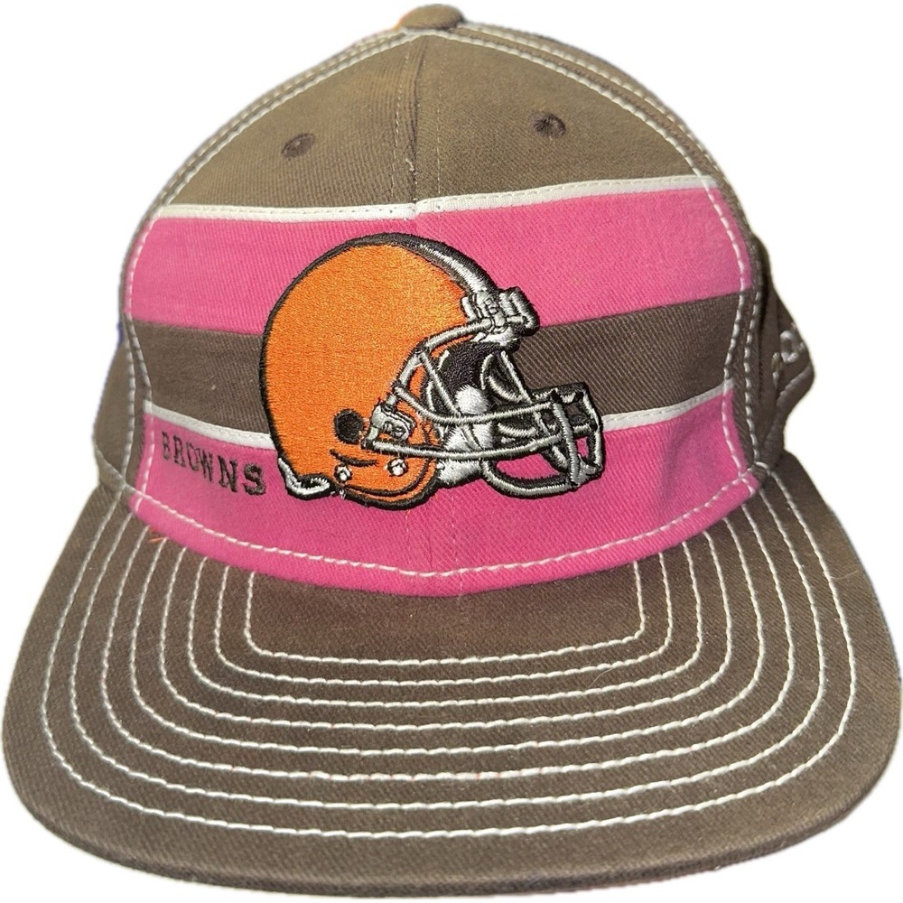 Cleveland‎ Browns Reebok NFL On Field Cap Hat Pink Breast Cancer Awareness L/XL